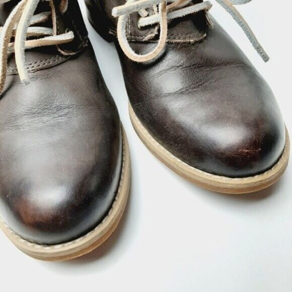 TIMBERLAND / Earthkeepers Savin Hill Brown Leather Lace Up Ankle Boots Sz 8 - Picture 6 of 14